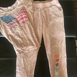 Athletic Works Kids Pink Matching Set